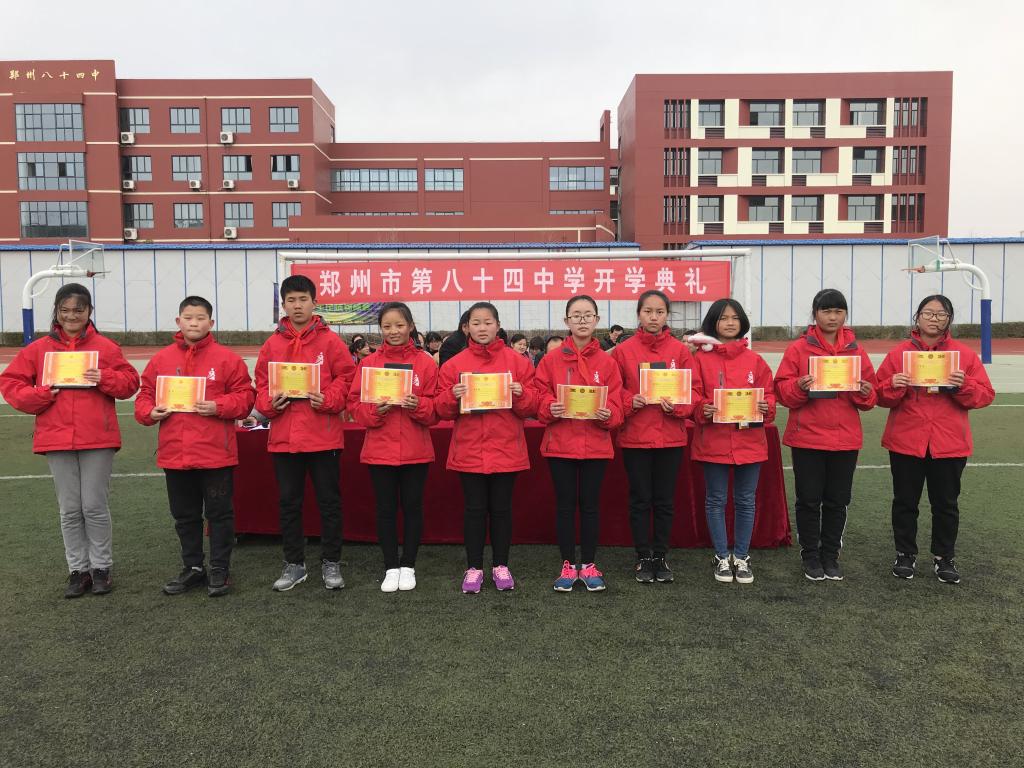 获奖学生合影