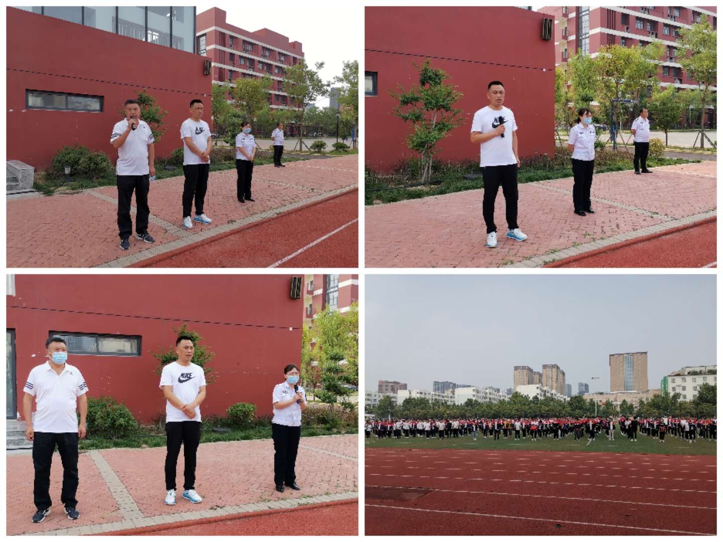 王校长进行点评,并进行假期前的安全教育