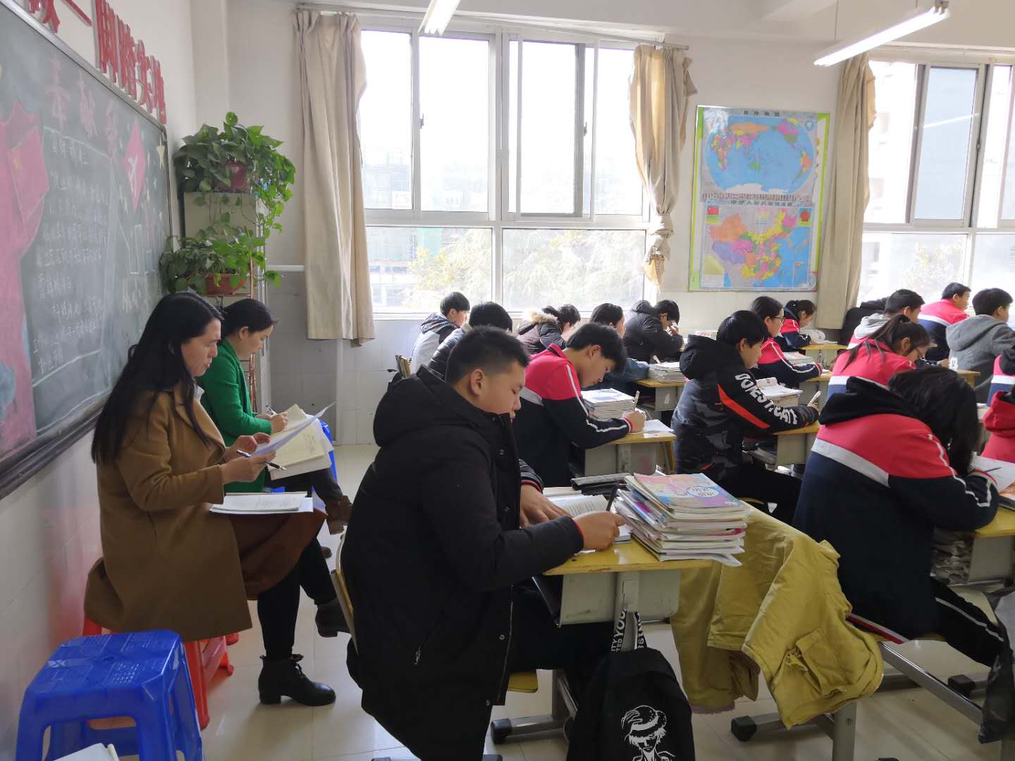 领导进班听课