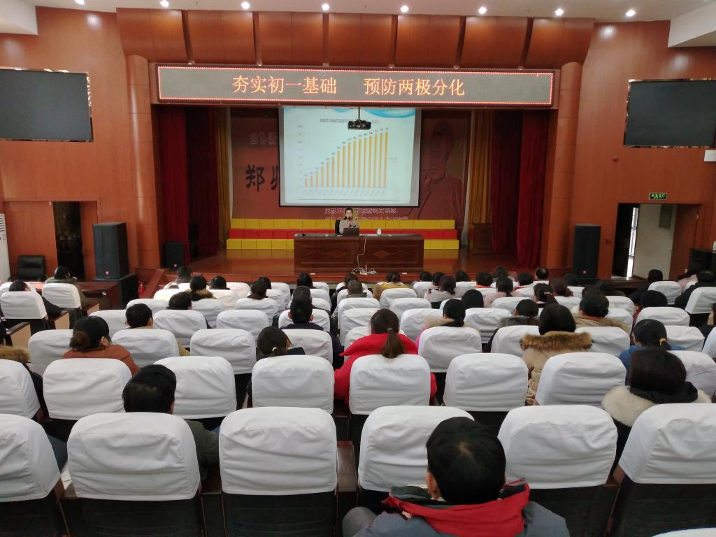 七年级主题报告进行中