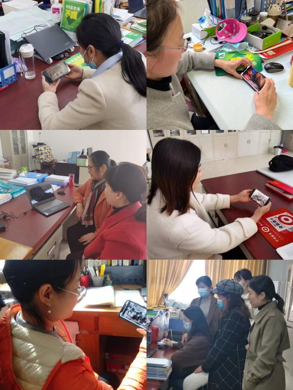 教师观看抗震救灾演习电视专题片